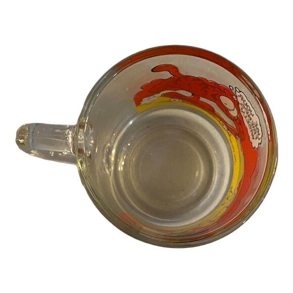 1978 VTG McDonalds Garfield & Odie Glass Mug Coffee Cup Jim Davis Skateboard - Picture 6 of 8